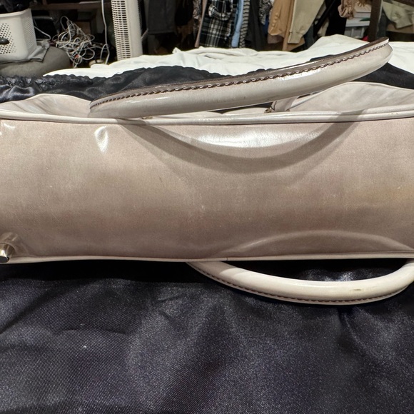 Real Prada Grey Leather Handbag Bag - Picture 5 of 9